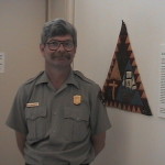 Guy Washington with "In Honor of Sojourner Truth" Quilt