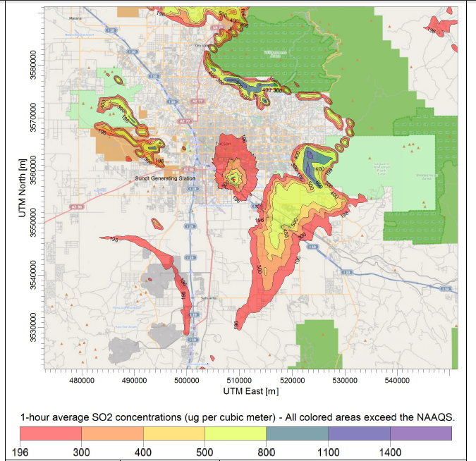 Sulfur Dioxide Emissions in Tucson