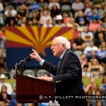 Bernie Sanders with Arizona Flag