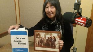 Carolyn Sugiyama Classen with National Commission Photo and Book.