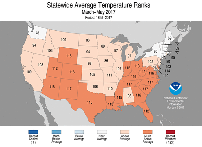 temperature by state