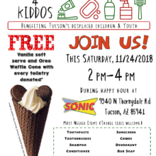 Capes 4 Kiddos Toiletry Drive