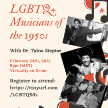 LGBTQ+ Musicians of the 1950s w/ Dr. Tyina Steptoe