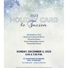 Holiday Card to Tucson Concert