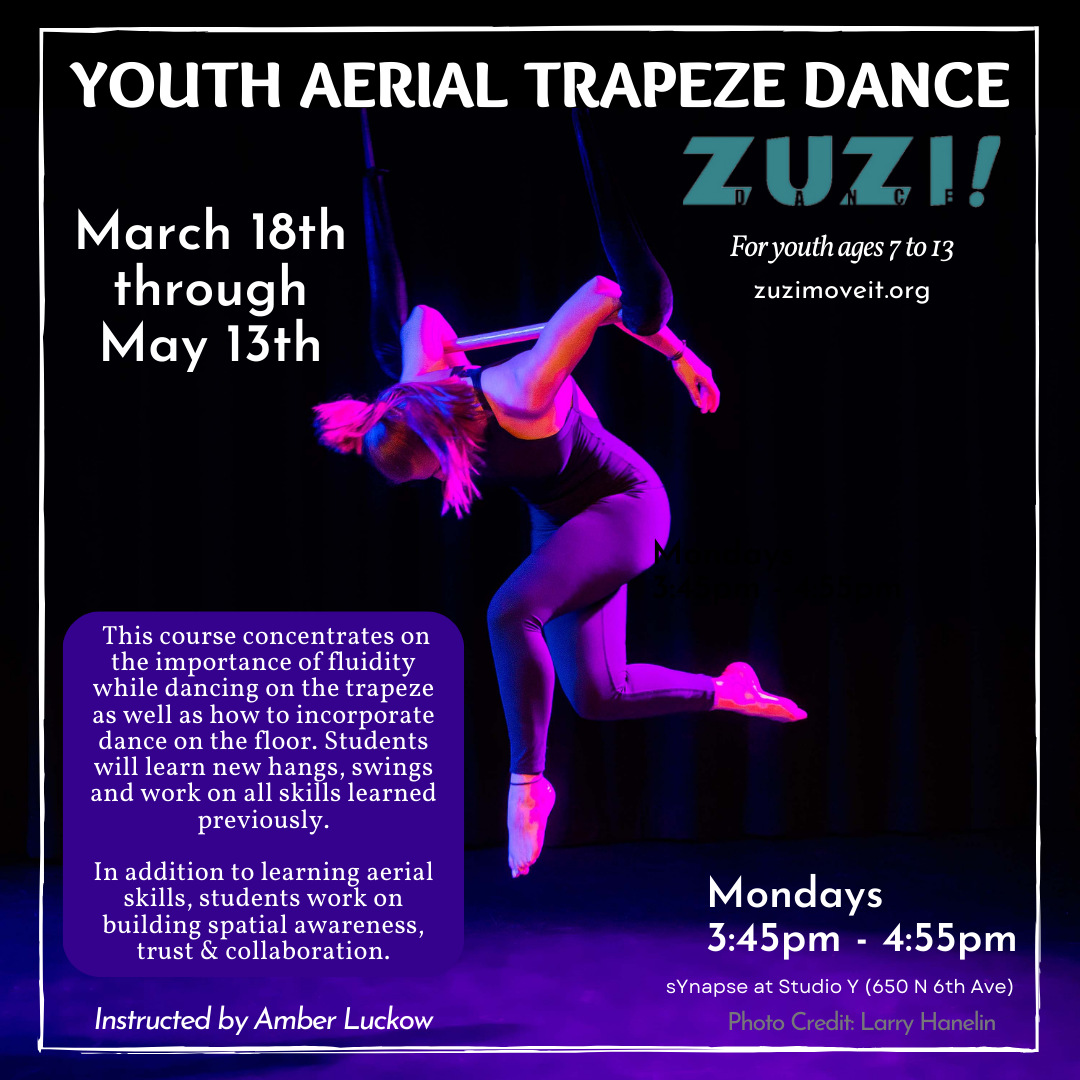 Youth Aerial Trapeze (Ages 7-13): Spring Session / KXCI