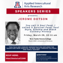 Jerome Dotson cooking demonstration & lecture
