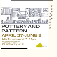 Pottery and Pattern; Ceramics Exhibition by Petra Juarez at Mudroom Gallery