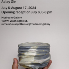 Mudroom Gallery Exhibition opening: CUPS | RITUALS IN CLAY by Adley Gin