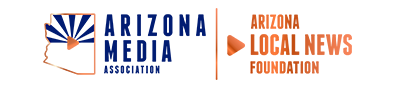 Logos for the Arizona Media Association and Arizona Local News Foundation