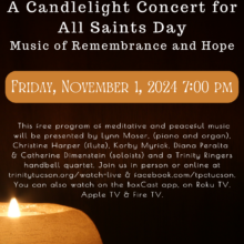 A Candlelight Concert for All Saints Day: Music of Remembrance and Hope