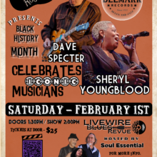 Delmark Recording Artists Dave Specter and Sheryl Youngblood at Rhythm Room Celebrate Black History Month