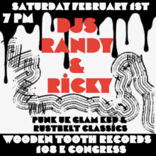 Vinyl DJ Night: Punk, Glam, and Rustbelt Classic 45s with DJs Randy and Ricky