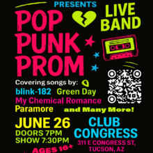 Pop Punk Prom with Pop Up Rebellion at Club Congress