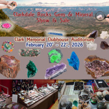 Clarkdale Rocks Gem & Mineral Show to be held February 20th – 22nd, 2026