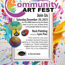 Rock Painting at SAAG Gallery’s December Community Art Fest