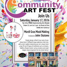 Mardi Gras Mask Making at SAAG Gallery’s New Location