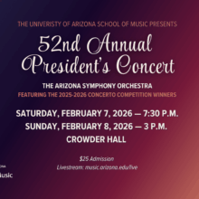 52nd Annual President’s Concert, Show II – Arizona Symphony Orchestra with 2024-2025 Concerto Competition Winners and Symphonic Choir
