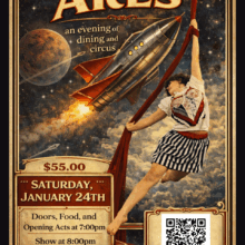 Red Planet Cruise Lines Presents: Ares – an evening of dining and circus performance
