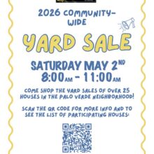 Palo Verde Neighborhood YARD SALE