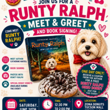 🐾🍩 Join Us for a Runty Ralph Meet & Greet & Book Signing at Zona Donuts! 🍩🐾