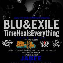 Blu & Exile “Time Heals Everything” Tour 2026