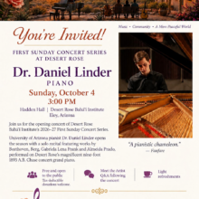 Dr. Daniel Linder — First Sunday Concert Series