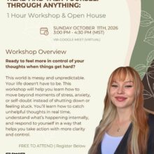 Free Workshop: How to Get Out of Your Head and Talk Yourself Through Anything