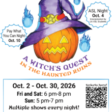 Valley of the Moon presents; A Witch’s Quest in the Haunted ruins